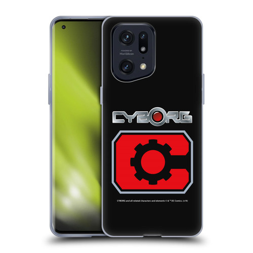 Cyborg DC Comics Logos Retro Soft Gel Case for OPPO Find X5 Pro