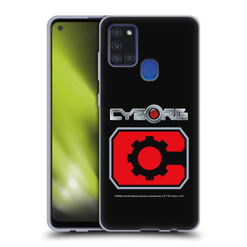 Cyborg DC Comics Logos Retro Soft Gel Case for Samsung Galaxy A21s (2020)