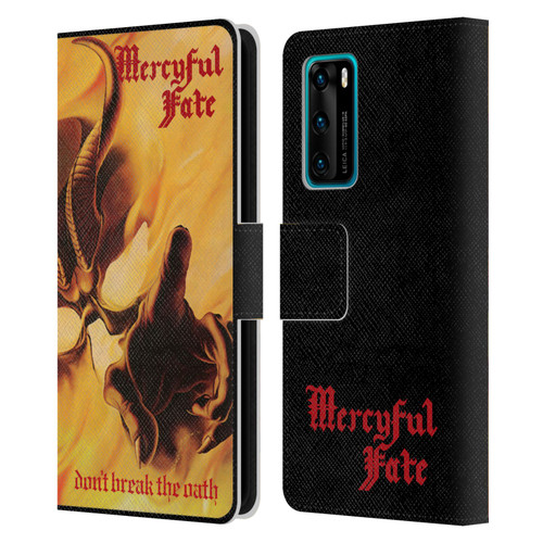 Mercyful Fate Black Metal Don't Break the Oath Leather Book Wallet Case Cover For Huawei P40 5G