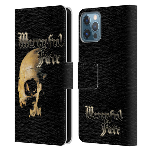 Mercyful Fate Black Metal Skull Leather Book Wallet Case Cover For Apple iPhone 12 / iPhone 12 Pro