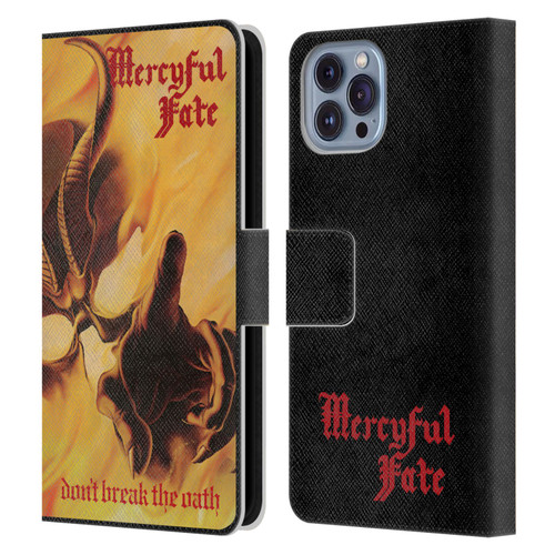 Mercyful Fate Black Metal Don't Break the Oath Leather Book Wallet Case Cover For Apple iPhone 14