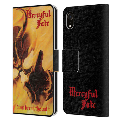 Mercyful Fate Black Metal Don't Break the Oath Leather Book Wallet Case Cover For Apple iPhone XR