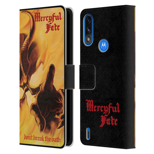 Mercyful Fate Black Metal Don't Break the Oath Leather Book Wallet Case Cover For Motorola Moto E7 Power / Moto E7i Power