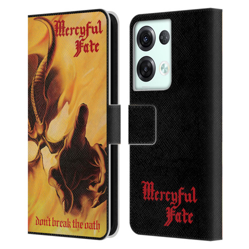 Mercyful Fate Black Metal Don't Break the Oath Leather Book Wallet Case Cover For OPPO Reno8 Pro