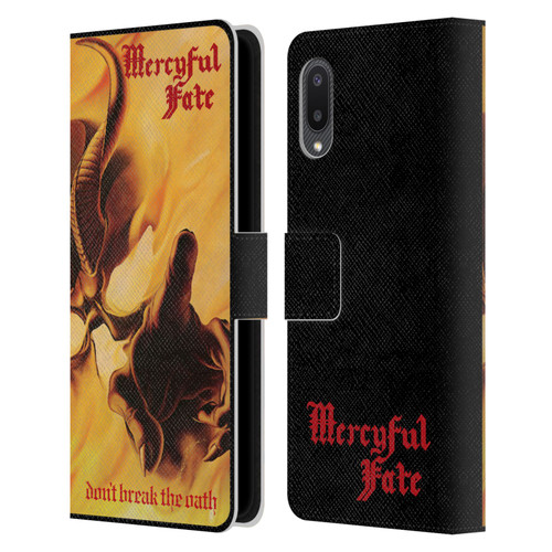 Mercyful Fate Black Metal Don't Break the Oath Leather Book Wallet Case Cover For Samsung Galaxy A02/M02 (2021)