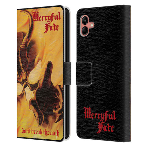 Mercyful Fate Black Metal Don't Break the Oath Leather Book Wallet Case Cover For Samsung Galaxy A04 (2022)