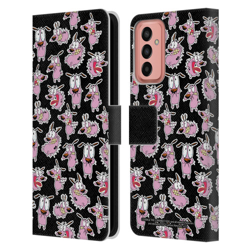 Courage The Cowardly Dog Graphics Pattern Leather Book Wallet Case Cover For Samsung Galaxy M13 (2022)