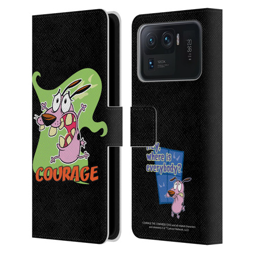 Courage The Cowardly Dog Graphics Character Art Leather Book Wallet Case Cover For Xiaomi Mi 11 Ultra