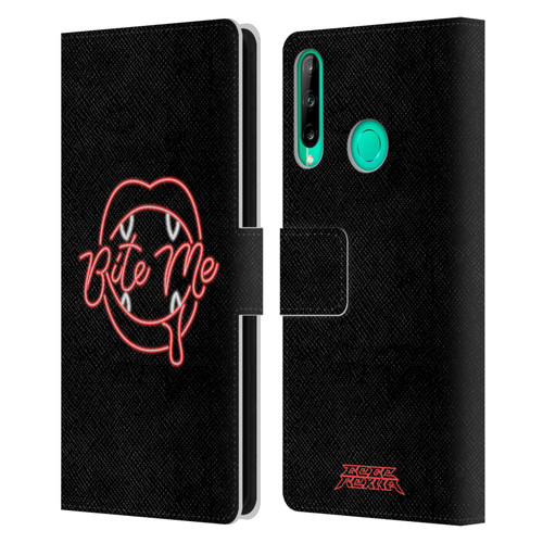 Bebe Rexha Key Art Neon Bite Me Leather Book Wallet Case Cover For Huawei P40 lite E