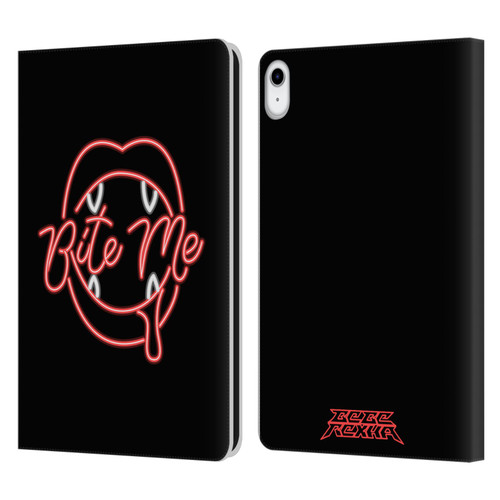 Bebe Rexha Key Art Neon Bite Me Leather Book Wallet Case Cover For Apple iPad 10.9 (2022)