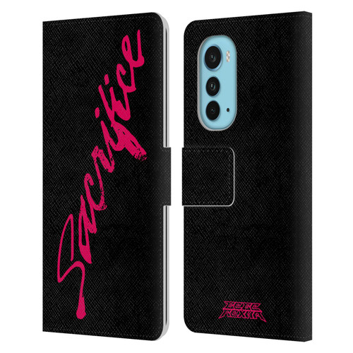 Bebe Rexha Key Art Sacrifice Leather Book Wallet Case Cover For Motorola Edge (2022)