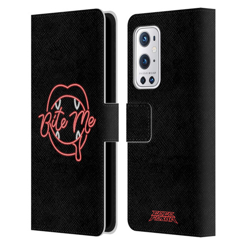 Bebe Rexha Key Art Neon Bite Me Leather Book Wallet Case Cover For OnePlus 9 Pro