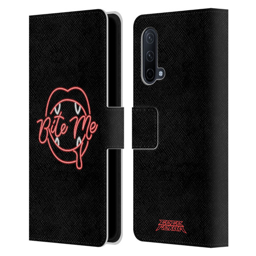 Bebe Rexha Key Art Neon Bite Me Leather Book Wallet Case Cover For OnePlus Nord CE 5G