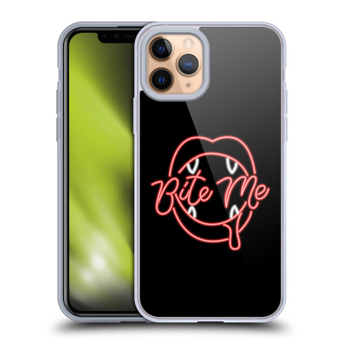 Bebe Rexha Key Art Neon Bite Me Soft Gel Case for Apple iPhone 11 Pro