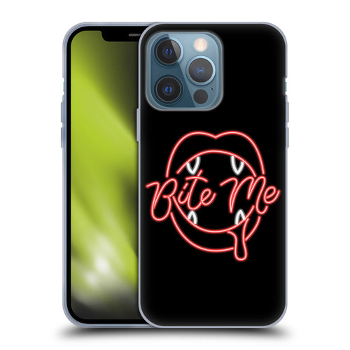 Bebe Rexha Key Art Neon Bite Me Soft Gel Case for Apple iPhone 13 Pro