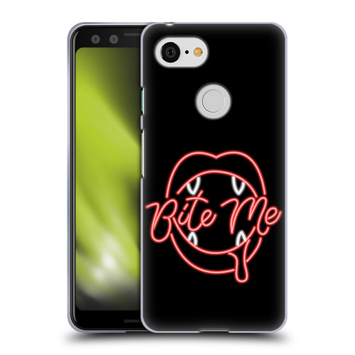 Bebe Rexha Key Art Neon Bite Me Soft Gel Case for Google Pixel 3