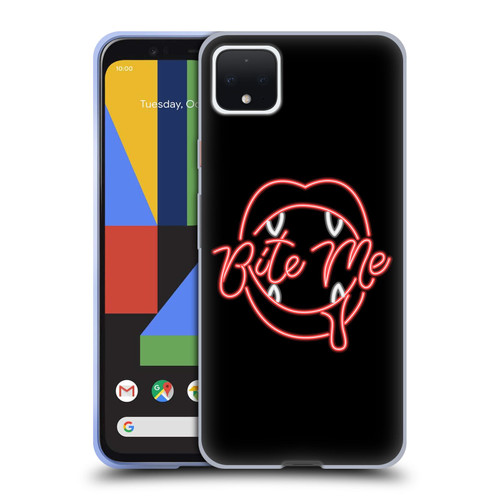 Bebe Rexha Key Art Neon Bite Me Soft Gel Case for Google Pixel 4 XL