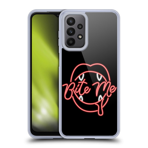 Bebe Rexha Key Art Neon Bite Me Soft Gel Case for Samsung Galaxy A23 / 5G (2022)