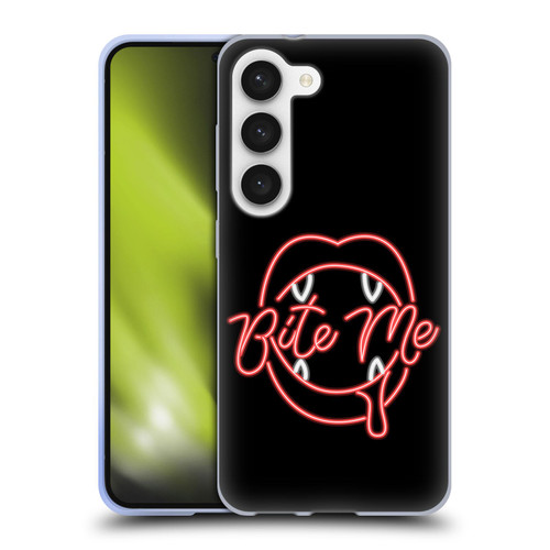 Bebe Rexha Key Art Neon Bite Me Soft Gel Case for Samsung Galaxy S23 5G