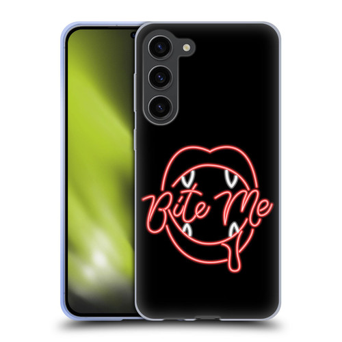 Bebe Rexha Key Art Neon Bite Me Soft Gel Case for Samsung Galaxy S23+ 5G