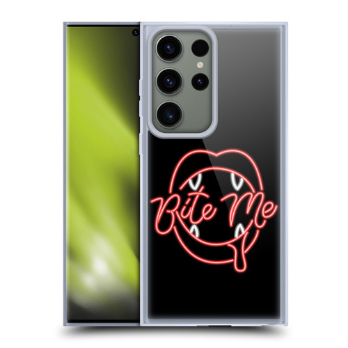 Bebe Rexha Key Art Neon Bite Me Soft Gel Case for Samsung Galaxy S23 Ultra 5G