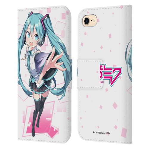 Hatsune Miku Graphics Cute Leather Book Wallet Case Cover For Apple iPhone 7 / 8 / SE 2020 & 2022