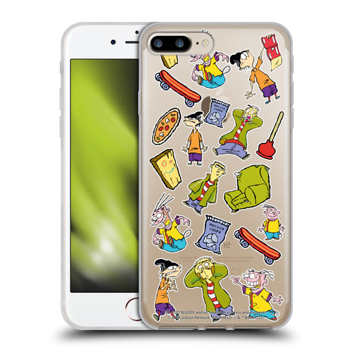 Ed, Edd, n Eddy Graphics Icons Soft Gel Case for Apple iPhone 7 Plus / iPhone 8 Plus