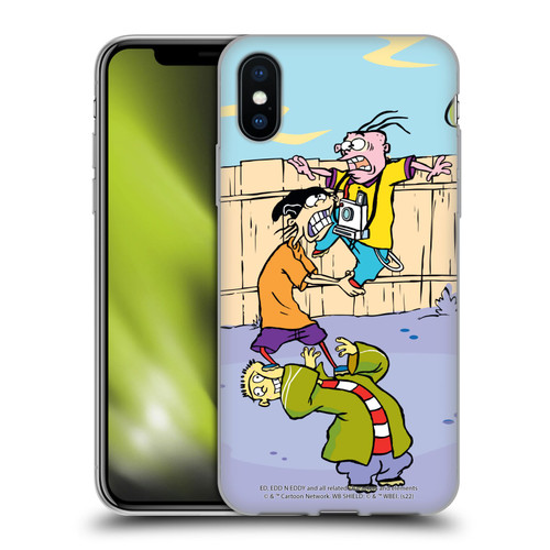 Ed, Edd, n Eddy Graphics Characters Soft Gel Case for Apple iPhone X / iPhone XS