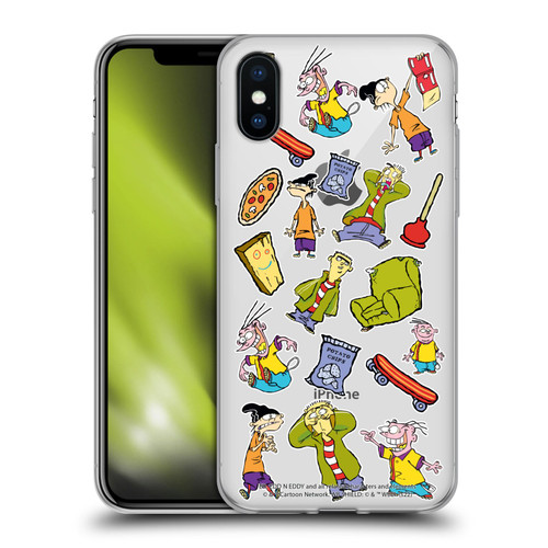 Ed, Edd, n Eddy Graphics Icons Soft Gel Case for Apple iPhone X / iPhone XS