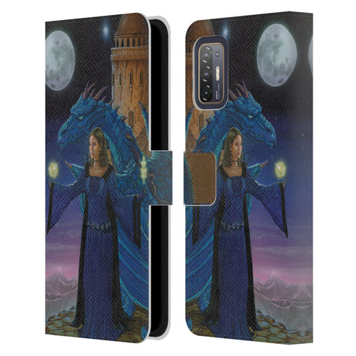 Ed Beard Jr Dragon Friendship Destiny Leather Book Wallet Case Cover For HTC Desire 21 Pro 5G