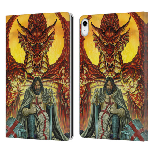 Ed Beard Jr Dragon Friendship Knight Templar Leather Book Wallet Case Cover For Apple iPad 10.9 (2022)