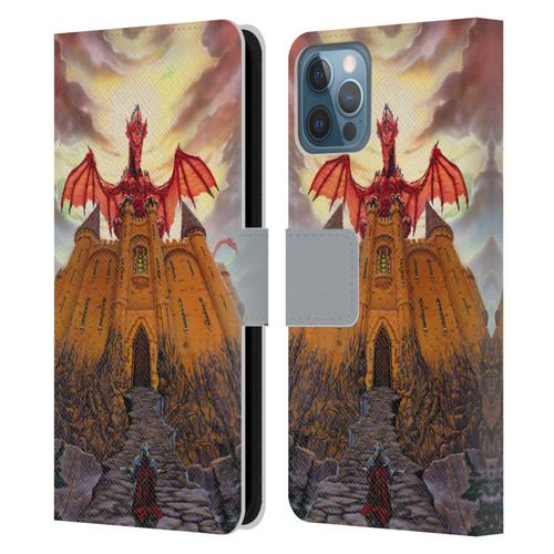 Ed Beard Jr Dragon Friendship Lord Magic Castle Leather Book Wallet Case Cover For Apple iPhone 12 / iPhone 12 Pro