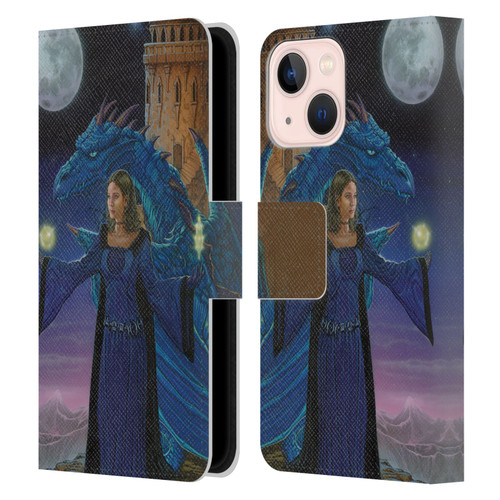 Ed Beard Jr Dragon Friendship Destiny Leather Book Wallet Case Cover For Apple iPhone 13 Mini
