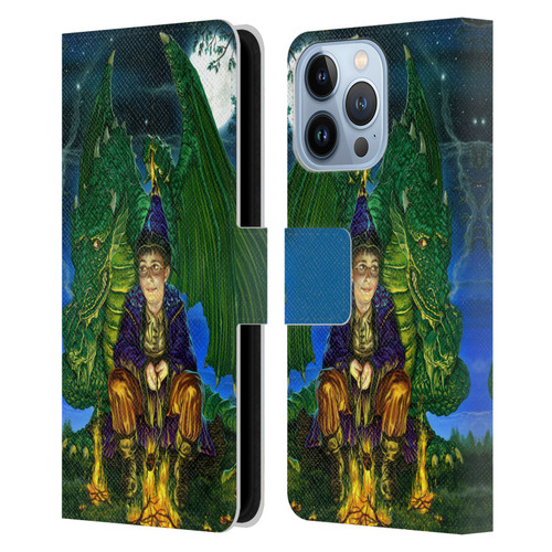 Ed Beard Jr Dragon Friendship Oops Said Leather Book Wallet Case Cover For Apple iPhone 13 Pro