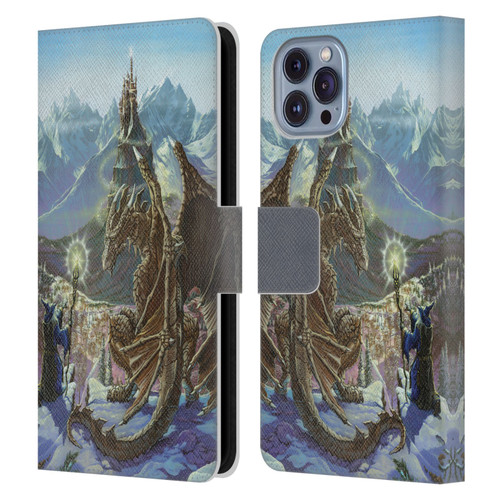 Ed Beard Jr Dragon Friendship Encounter Leather Book Wallet Case Cover For Apple iPhone 14
