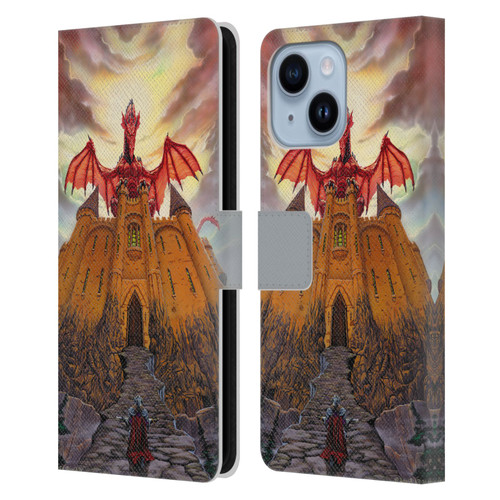 Ed Beard Jr Dragon Friendship Lord Magic Castle Leather Book Wallet Case Cover For Apple iPhone 14 Plus