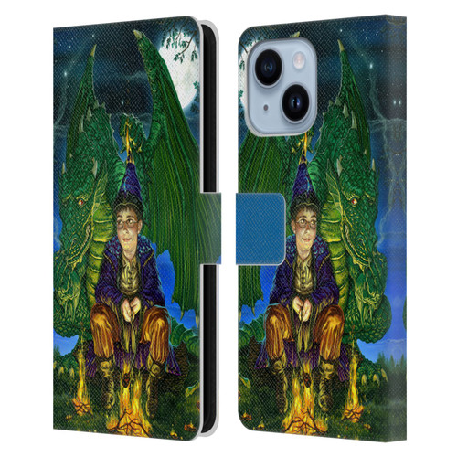 Ed Beard Jr Dragon Friendship Oops Said Leather Book Wallet Case Cover For Apple iPhone 14 Plus