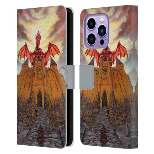 Ed Beard Jr Dragon Friendship Lord Magic Castle Leather Book Wallet Case Cover For Apple iPhone 14 Pro Max