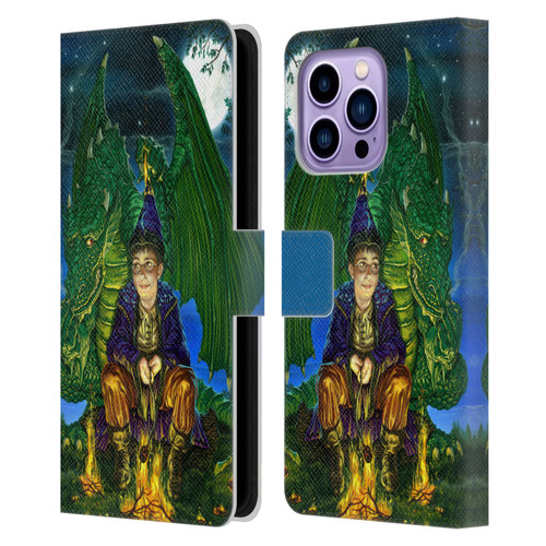 Ed Beard Jr Dragon Friendship Oops Said Leather Book Wallet Case Cover For Apple iPhone 14 Pro Max