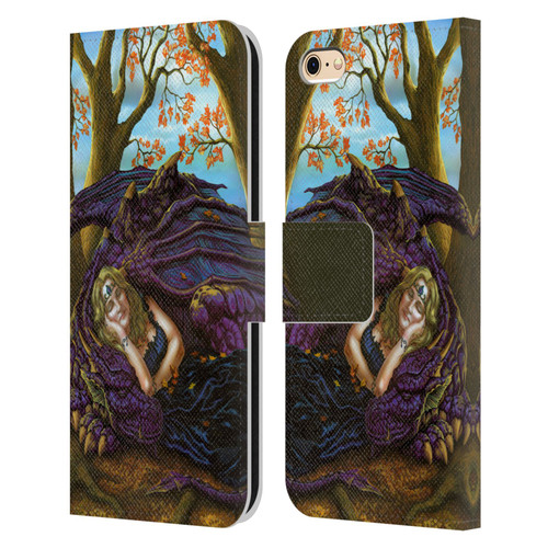 Ed Beard Jr Dragon Friendship Escape To The Land Of Nod Leather Book Wallet Case Cover For Apple iPhone 6 / iPhone 6s