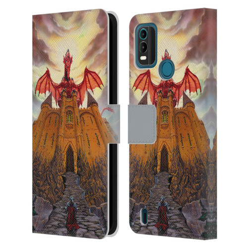 Ed Beard Jr Dragon Friendship Lord Magic Castle Leather Book Wallet Case Cover For Nokia G11 Plus