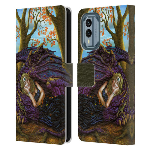 Ed Beard Jr Dragon Friendship Escape To The Land Of Nod Leather Book Wallet Case Cover For Nokia X30
