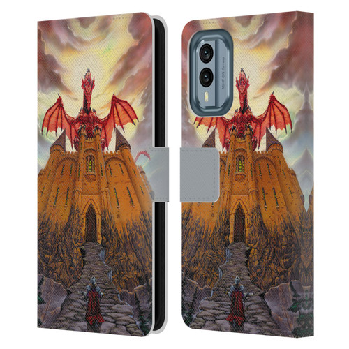 Ed Beard Jr Dragon Friendship Lord Magic Castle Leather Book Wallet Case Cover For Nokia X30