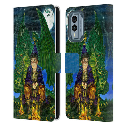 Ed Beard Jr Dragon Friendship Oops Said Leather Book Wallet Case Cover For Nokia X30