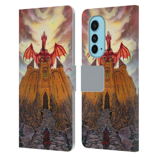 Ed Beard Jr Dragon Friendship Lord Magic Castle Leather Book Wallet Case Cover For Motorola Edge (2022)