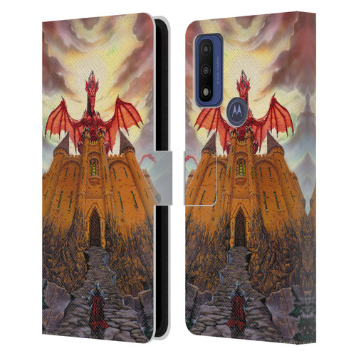 Ed Beard Jr Dragon Friendship Lord Magic Castle Leather Book Wallet Case Cover For Motorola G Pure