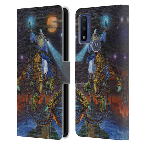 Ed Beard Jr Dragon Friendship Twilight Tempest Leather Book Wallet Case Cover For Motorola G Pure