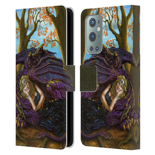 Ed Beard Jr Dragon Friendship Escape To The Land Of Nod Leather Book Wallet Case Cover For OnePlus 9
