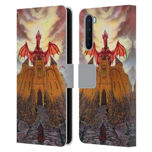 Ed Beard Jr Dragon Friendship Lord Magic Castle Leather Book Wallet Case Cover For OnePlus Nord 5G