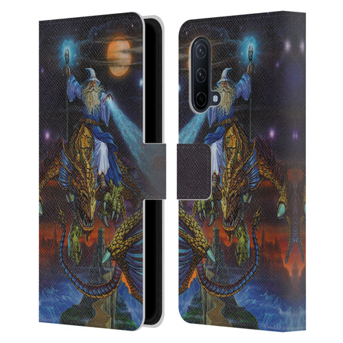 Ed Beard Jr Dragon Friendship Twilight Tempest Leather Book Wallet Case Cover For OnePlus Nord CE 5G